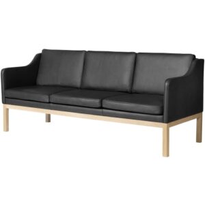 Mogens Koch 3 pers. sofa - MK46 - Natur/sort